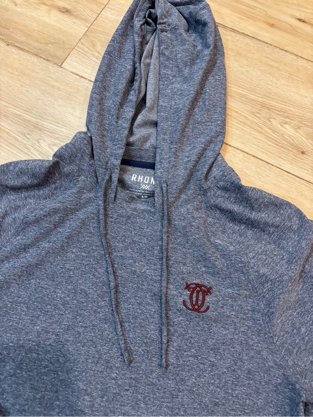 Rhone Hoodie The Country Club Top 100 Golf Brookline MA Blue Small S